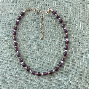 Carolyn Pollack Sterling and Amethyst Necklace